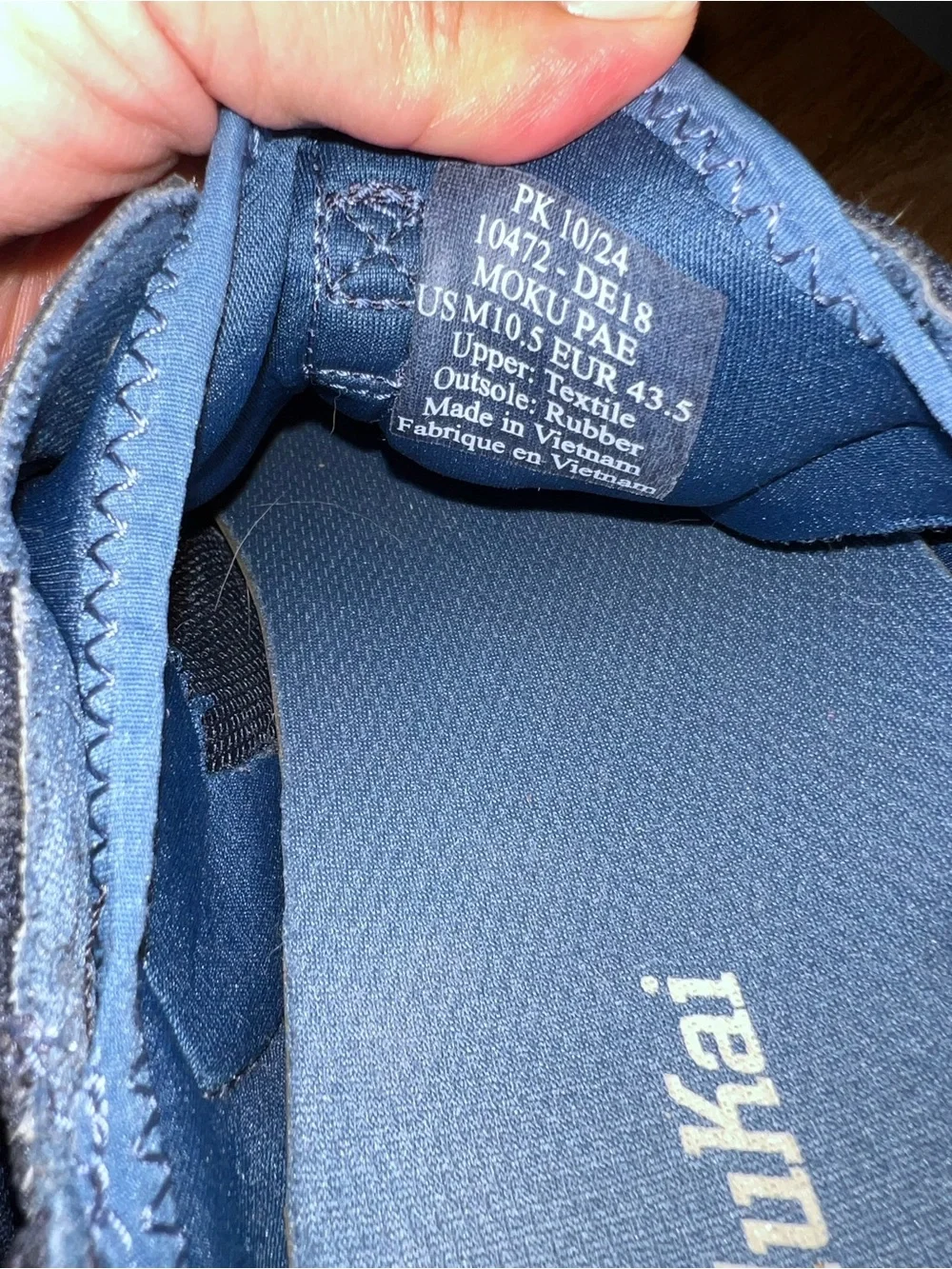 Olukai Moku Pae Men’s Breathable Boat Blue Shoes Size 10.5